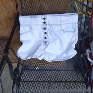 Forever 21 white high wasted shorts